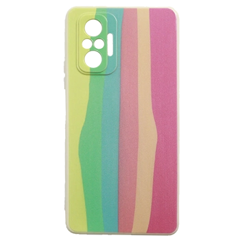 قاب سیلیکونی محافظ لنز رنگین کمانی مدل R17 مناسب برای گوشی های Redmi Note 10 Pro / Pro Max